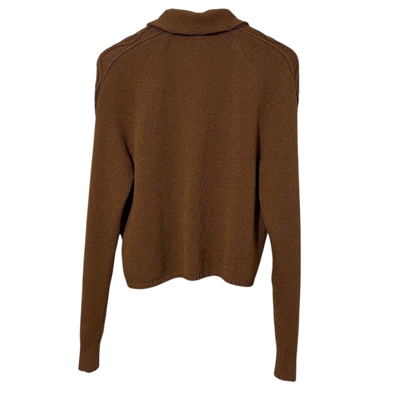 NWOT St John Sport Women Wool Bld Cardigan Sweater Size L - Picture 2 of 5